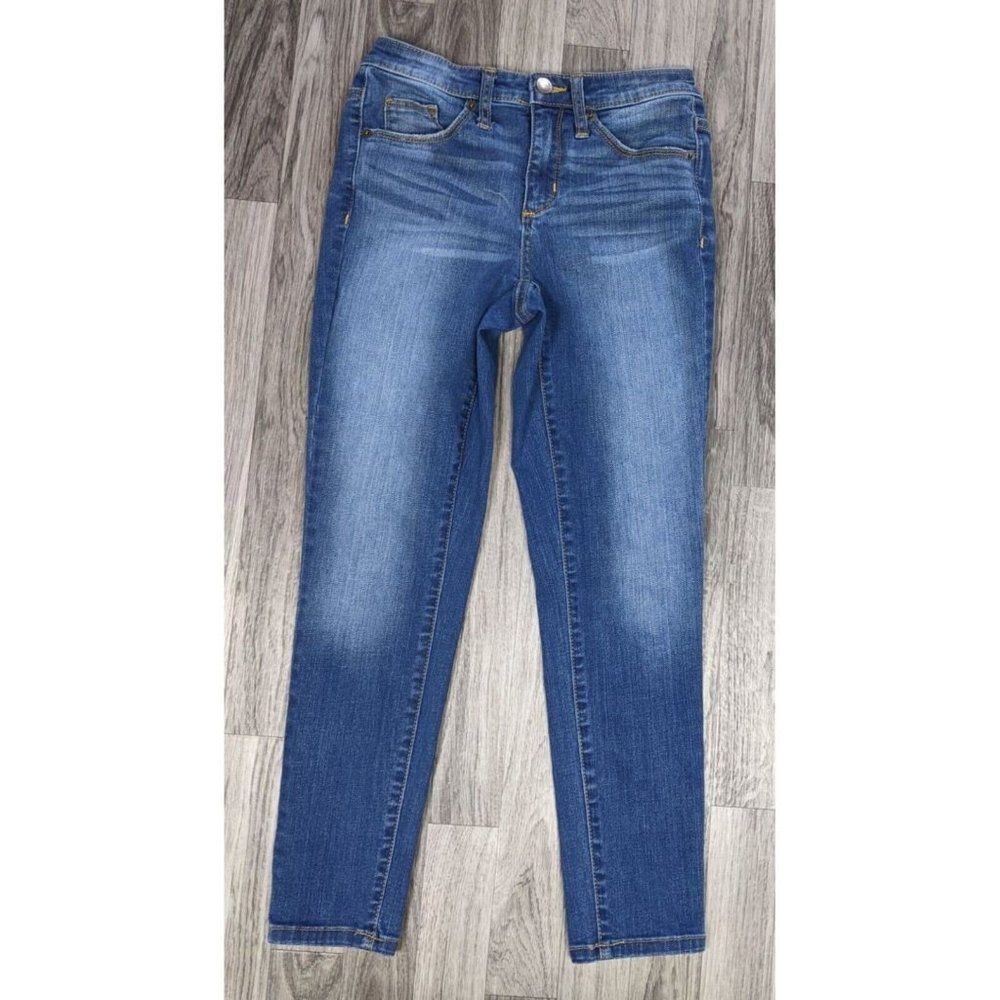 Universal Thread Size 00/24 R High Rise Skinny Cropped Denim Blue Jeans
